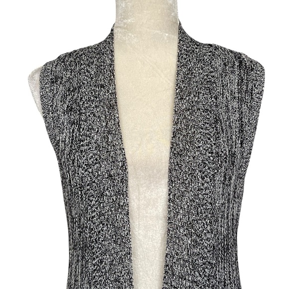 Chico’s Open Front Long Sweater Vest Women’s Size 2 US L/12 Knitted - Picture 2 of 8